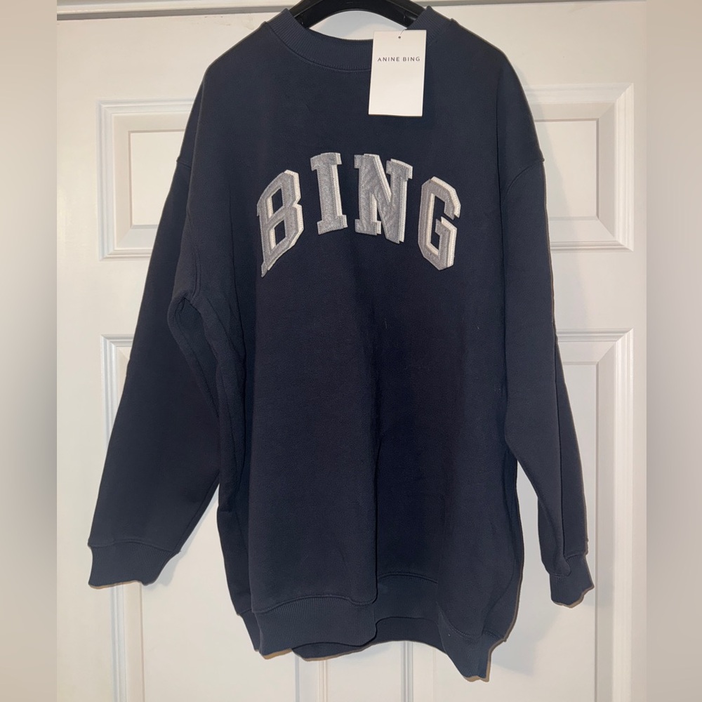 Anine Bing Bradie Drop Shoulder Sweatshirt